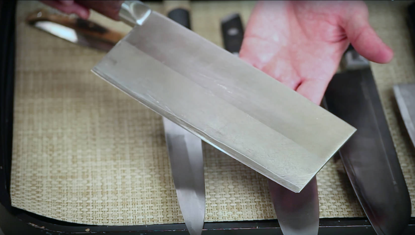 a slicer heavy knife for cutting pork and meat