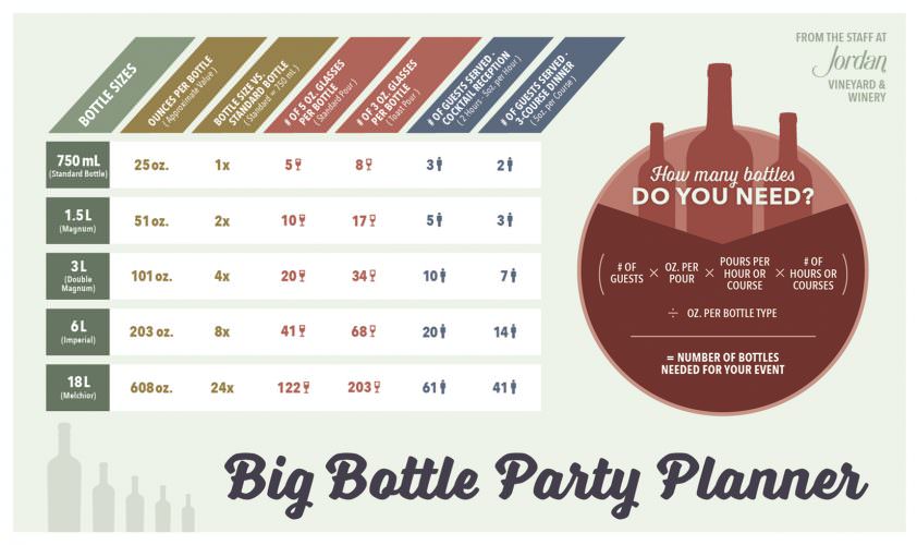 Big Bottle of Wine Party Planner Infographic
