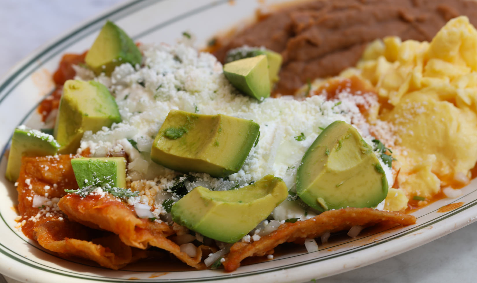 Chilaquiles at El Molino Central Mexican Restaurant in Sonoma
