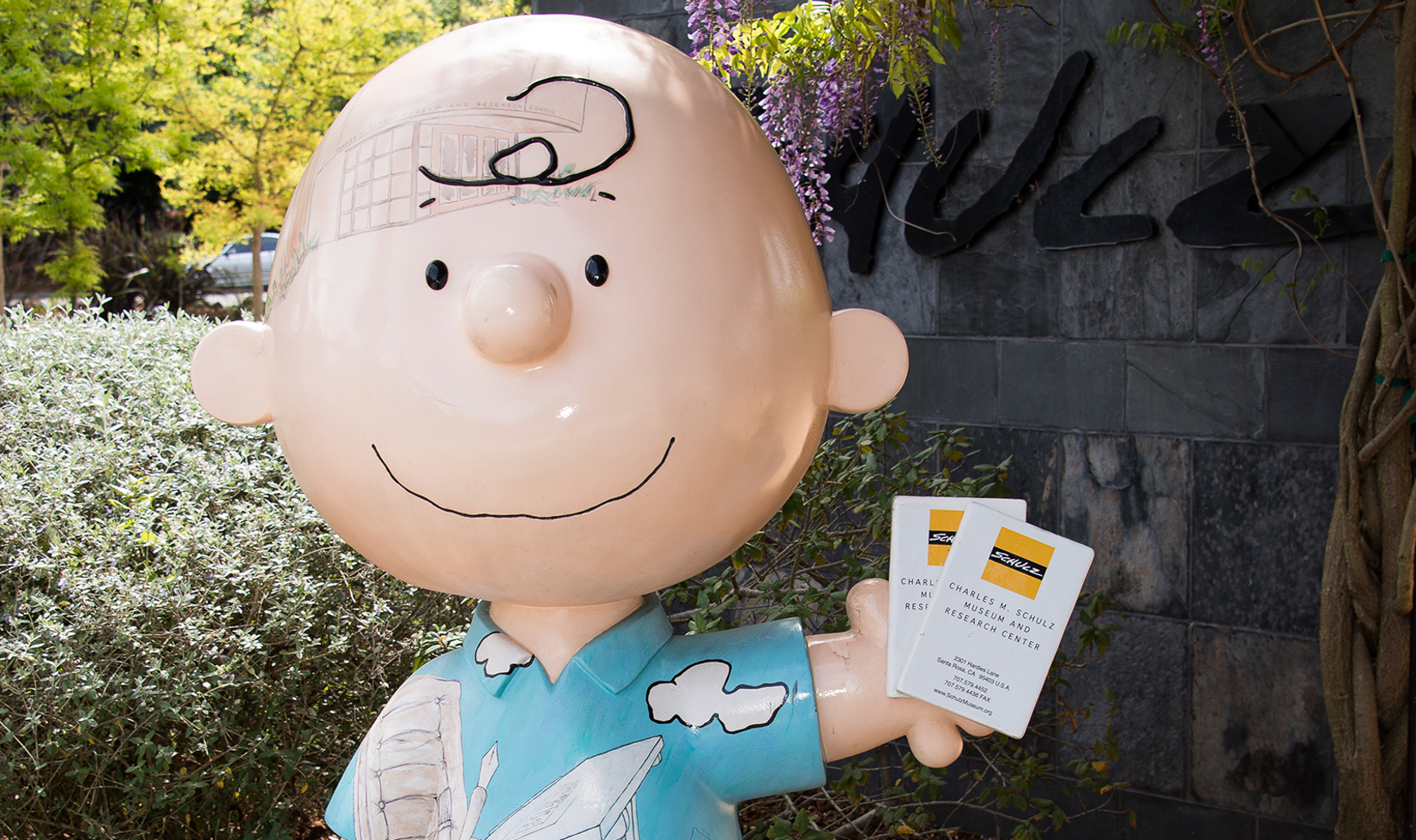 Charles M Schultz Charlie Brown statue
