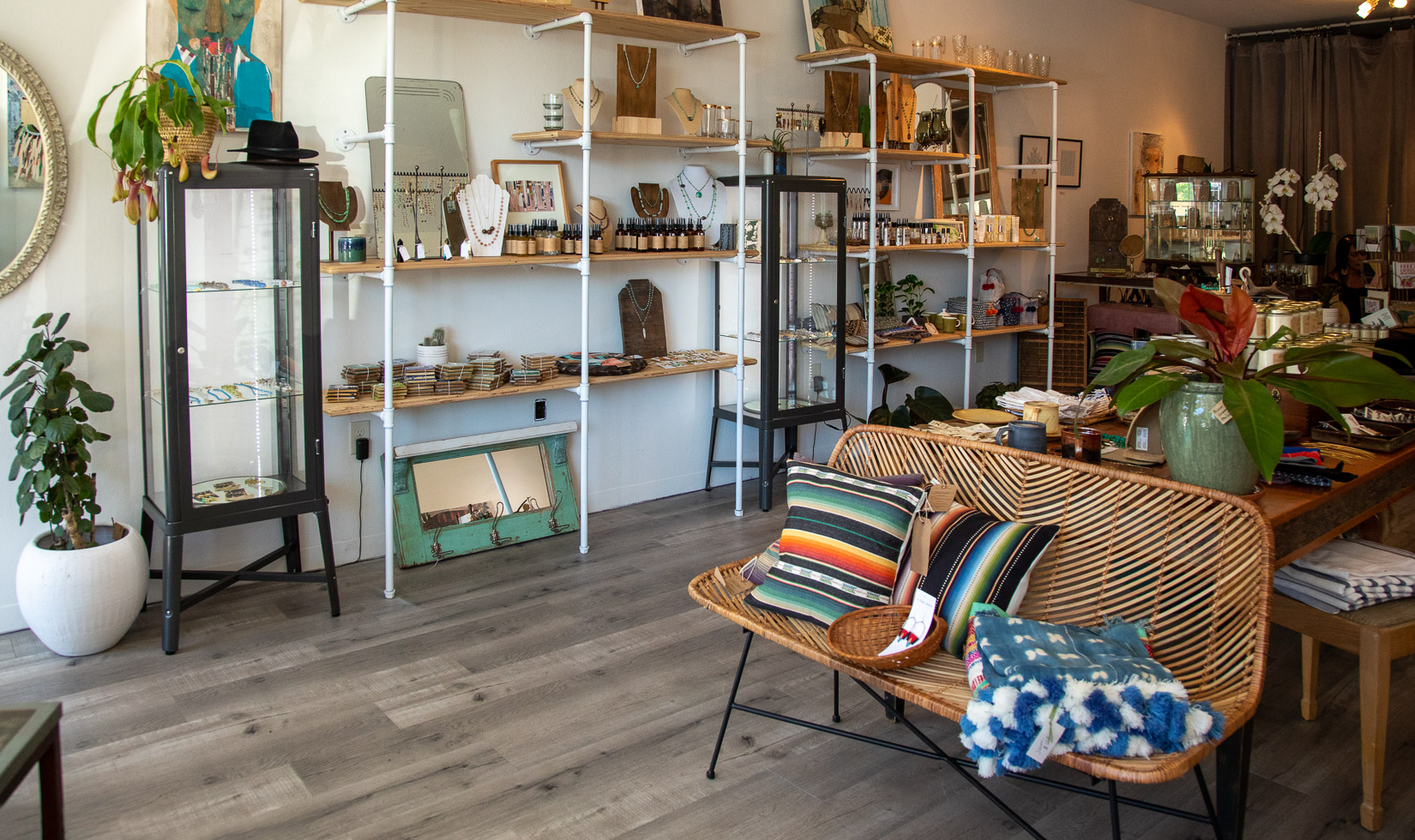 A view of the selection of items available at the new Jam Jar Boutique in downtown Healdsburg