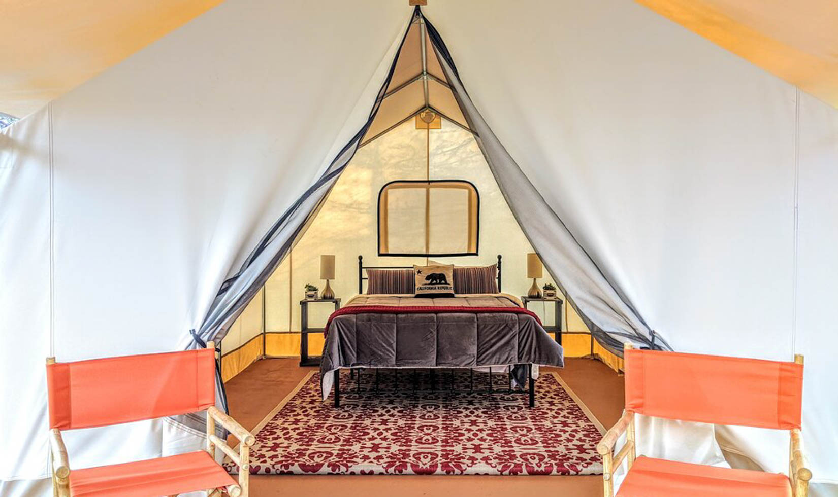 Sonoma County Campgrounds Glamping Tent Healdsburg