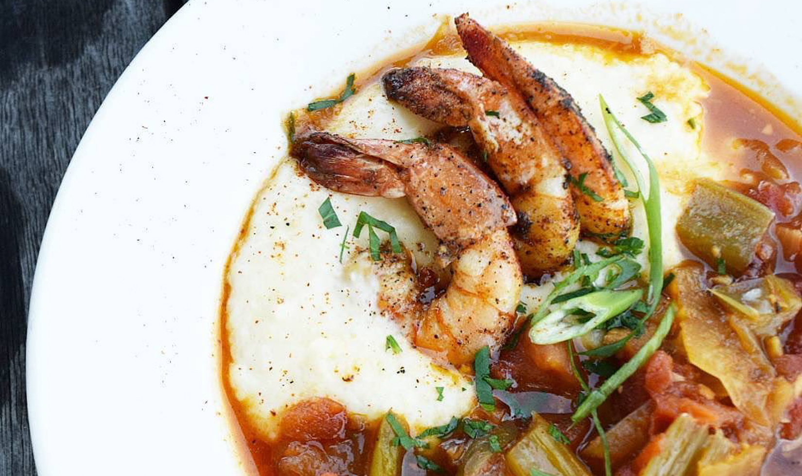 shrimp and grits lunch plate the parish cafe healdsburg restaurant