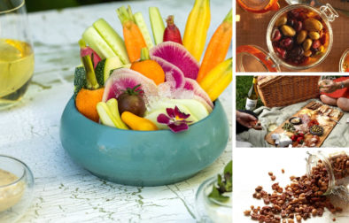 jordan winery photo collage of wine friendly snack recipes