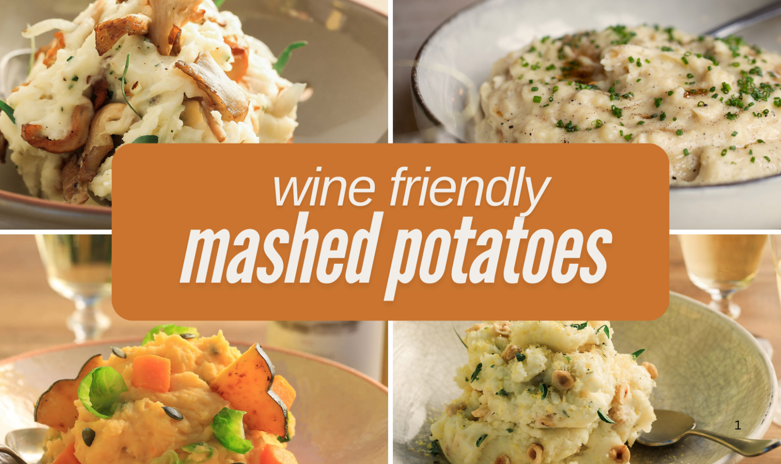 collage of four different mashed potato recipes with text overlay