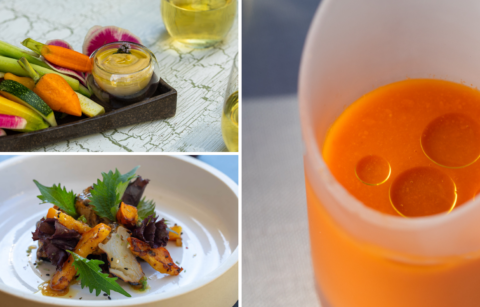 collage of three different vegan appetizers wihtout text