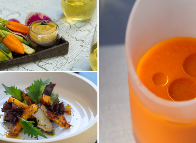 collage of three different vegan appetizers wihtout text